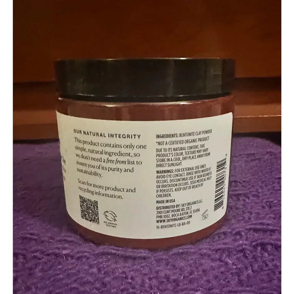 Sky Organics Indian‎ Healing. Clay 16 oz
